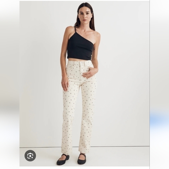 Madewell Perfect Vintage Straight Jean in Daisy Drizzle - Picture 1 of 11